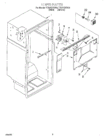 02 - Liner parts for Whirlpool Refrigerator TT22AKXEW00 from AppliancePartsPros.com