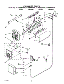 09 - Icemaker, Lit / Optional parts for Whirlpool Refrigerator ET20NMXAW00 from AppliancePartsPros.com