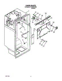03 - Liner parts for Whirlpool Refrigerator ET22DKXYN00 from AppliancePartsPros.com