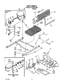 06 - Unit parts for Whirlpool Refrigerator ET22DKXYN00 from AppliancePartsPros.com