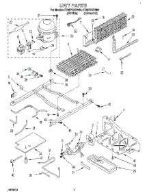 05 - Unit parts for Whirlpool Refrigerator ET22PKXBW00 from AppliancePartsPros.com