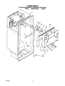 02 - Liner parts for Whirlpool Refrigerator ET20DKXWW02 from AppliancePartsPros.com