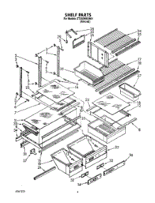 05 - Shelf, Lit / Optional parts for Whirlpool Refrigerator ET25DMXXN01 from AppliancePartsPros.com