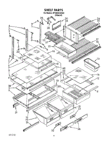 04 - Shelf, Lit / Optional parts for Whirlpool Refrigerator ET20DKXXN00 from AppliancePartsPros.com