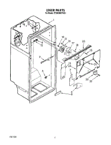 02 - Liner parts for Whirlpool Refrigerator ET20GMXYW01 from AppliancePartsPros.com
