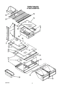 04 - Shelf parts for Whirlpool Refrigerator ET20GMXYW01 from AppliancePartsPros.com