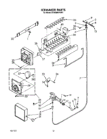 08 - Icemaker, Lit / Optional parts for Whirlpool Refrigerator ET20GMXYW01 from AppliancePartsPros.com