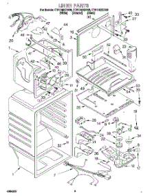 02 - Liner parts for Whirlpool Refrigerator ET21DMXDW03 from AppliancePartsPros.com