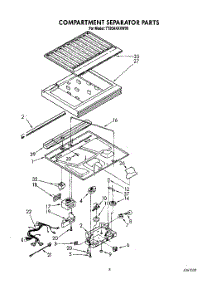 03 - Compartment Separator parts for Whirlpool Refrigerator TT20AKXXW00 from AppliancePartsPros.com
