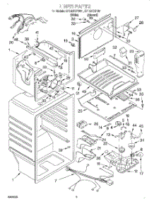 02 - Liner parts for Whirlpool Refrigerator ET19DKXFW01 from AppliancePartsPros.com