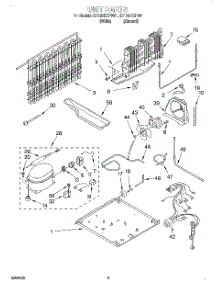 05 - Unit parts for Whirlpool Refrigerator ET19DKXFW01 from AppliancePartsPros.com