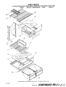05 - Shelf parts for Whirlpool Refrigerator ET20AKXSW06 from AppliancePartsPros.com