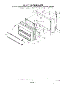 06 - Freezer Door parts for Whirlpool Refrigerator ET20AKXSW06 from AppliancePartsPros.com