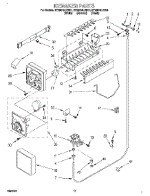 10 - Icemaker, Lit / Optional parts for Whirlpool Refrigerator ET25DQLDB01 from AppliancePartsPros.com