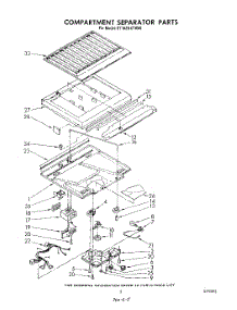 04 - Compartment Separator parts for Whirlpool Refrigerator ET18ZKXTW00 from AppliancePartsPros.com