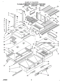 04 - Shelf, Lit / Optional parts for Whirlpool Refrigerator ET20DKXAB01 from AppliancePartsPros.com