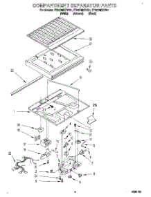 03 - Compartment Separator parts for Whirlpool Refrigerator ET22DMXDN01 from AppliancePartsPros.com