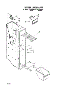 05 - Freezer Liner parts for Whirlpool Refrigerator TS22BRXAW00 from AppliancePartsPros.com