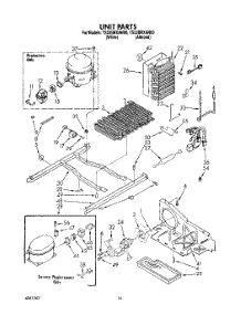 10 - Unit parts for Whirlpool Refrigerator TS22BRXAW00 from AppliancePartsPros.com