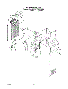 11 - Air Flow parts for Whirlpool Refrigerator TS22BRXAW00 from AppliancePartsPros.com