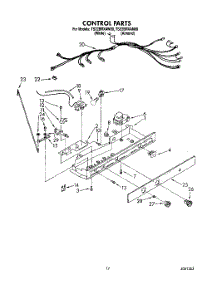 12 - Control parts for Whirlpool Refrigerator TS22BRXAW00 from AppliancePartsPros.com
