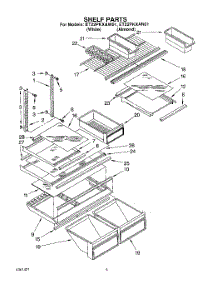 04 - Shelf Parts, Lit / Optional parts for Whirlpool Refrigerator ET22PKXAW01 from AppliancePartsPros.com