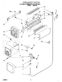 05 - Icemaker parts for Whirlpool Refrigerator ET20PMXDN02 from AppliancePartsPros.com