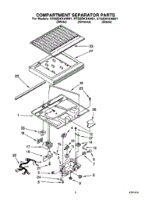 04 - Compartment Separator parts for Whirlpool Refrigerator ET22DKXAN01 from AppliancePartsPros.com