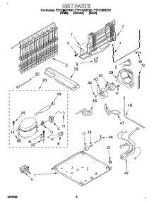 05 - Unit parts for Whirlpool Refrigerator ET21DMXDW01 from AppliancePartsPros.com