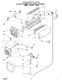 06 - Icemaker parts for Whirlpool Refrigerator ET21DMXDW01 from AppliancePartsPros.com