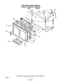 09 - Freezer Door parts for Whirlpool Refrigerator ET25DMXWW00 from AppliancePartsPros.com