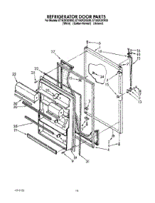 07 - Refrigerator Door, Lit / Optional parts for Whirlpool Refrigerator ET18ZKXXN00 from AppliancePartsPros.com
