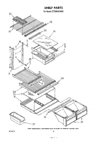 05 - Shelf parts for Whirlpool Refrigerator ET20NKXSW00 from AppliancePartsPros.com