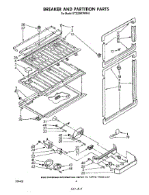 03 - Breaker And Partition parts for Whirlpool Refrigerator ET22ZMXPWR0 from AppliancePartsPros.com