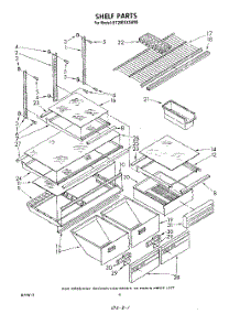 05 - Shelf parts for Whirlpool Refrigerator ET20EKXSW00 from AppliancePartsPros.com