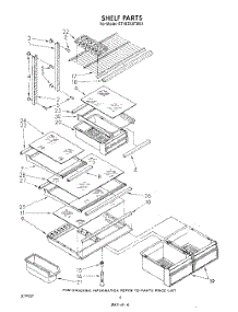 05 - Shelf parts for Whirlpool Refrigerator ET18ZKXTW01 from AppliancePartsPros.com