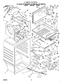 02 - Liner parts for Whirlpool Refrigerator ET21DMXDB00 from AppliancePartsPros.com