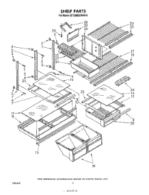 05 - Shelf , Lit / Optional parts for Whirlpool Refrigerator ET22MKXRWR0 from AppliancePartsPros.com
