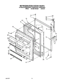 08 - Refrigerator Door, Lit / Optional parts for Whirlpool Refrigerator ET20PKXZN01 from AppliancePartsPros.com