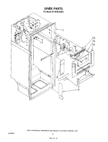 03 - Liner parts for Whirlpool Refrigerator ET18PKXSW03 from AppliancePartsPros.com