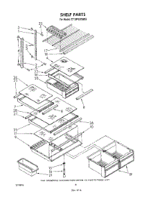 05 - Shelf parts for Whirlpool Refrigerator ET18PKXSW03 from AppliancePartsPros.com