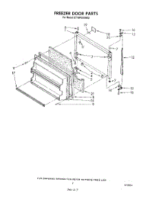 06 - Freezer Door parts for Whirlpool Refrigerator ET18PKXSW03 from AppliancePartsPros.com