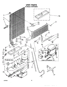 07 - Unit parts for Whirlpool Refrigerator ET18PKXSW03 from AppliancePartsPros.com
