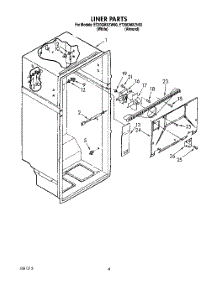 02 - Liner parts for Whirlpool Refrigerator ET20GMXZW00 from AppliancePartsPros.com