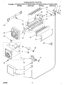 08 - Icemaker, Lit / Optional parts for Whirlpool Refrigerator ET18NMYAN03 from AppliancePartsPros.com