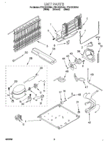 05 - Unit parts for Whirlpool Refrigerator ET21DKXDB01 from AppliancePartsPros.com
