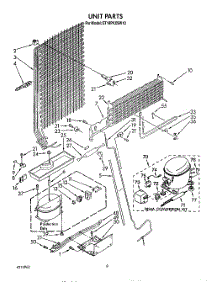 07 - Unit parts for Whirlpool Refrigerator ET18PKXSW10 from AppliancePartsPros.com