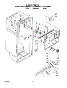 02 - Liner parts for Whirlpool Refrigerator ET25DQRBN00 from AppliancePartsPros.com