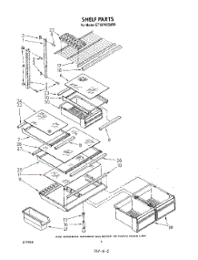 05 - Shelf parts for Whirlpool Refrigerator ET18PKXSW04 from AppliancePartsPros.com