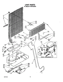 07 - Unit parts for Whirlpool Refrigerator ET18PKXSW04 from AppliancePartsPros.com